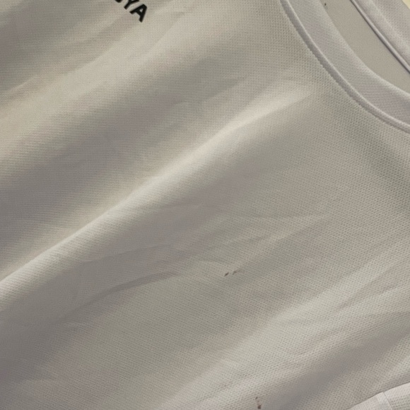 BUYJYA Men’s White Athletic T-Shirt Size Lightweight Training Activewear - Picture 5 of 6